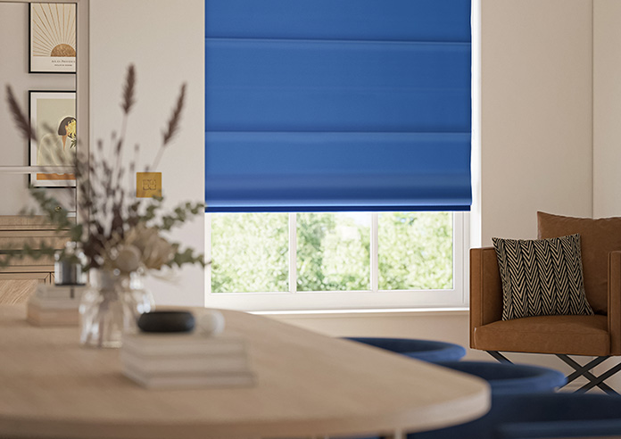 Ascot, Blue - Twist&Fit Roman Blind - Image 5